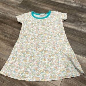 Shower me with love seashell print dress
